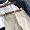 Women's High Waist Summer Workwear Shorts - Korean Style Loose A-Line Wide Leg Pants, Slimming and Casual, 2026 Trendy.
