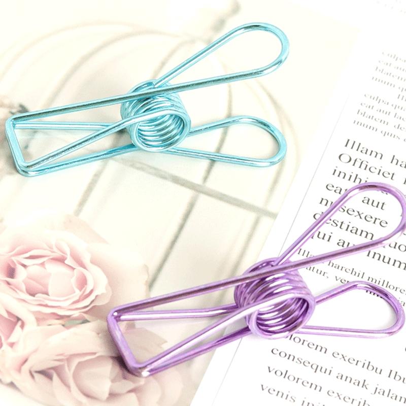 10pcs Stainless Steel Clothes Pins Heavy Duty Metal Towel Clips Clamps Windproof Steel Wire Clips Hanger Durable