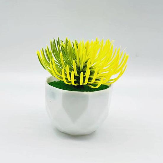 Plante en pot de simulation attrayante, longue durée, 2 couleurs, résistante aux UV