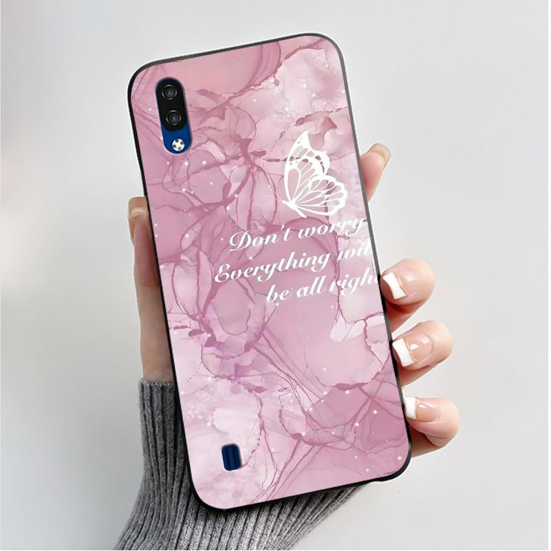 Phone Case For ZTE Blade A51 Lite / A5 2020 Casing Luxury Fashion Butterfly Flower Black Jelly Soft TPU Case Silicone Back Cover