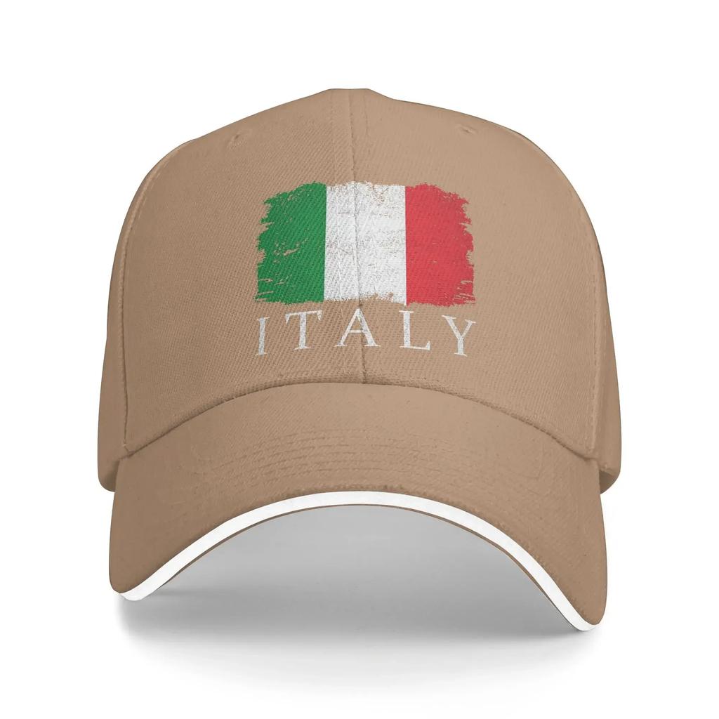Italy Country Flag Sun Baseball Cap  Summer Fitted Retro Trucker Hat For UnisexTeens Outdoor Sport Baseball Caps