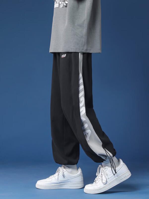 Dingfengbaoluo Men's Drawstring Tapered Cargo Pants