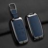 Car Key Case Cover For Land Rover Sport Freelander Discovery 4 Range Rover Sport LR4 2010-2012 Zinc Alloy Leather Auto Keychain