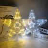 Warm/Colorful/White Light Christmas Tree Star Topper Luminous Star Light  New Year Celebration