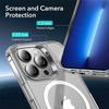 Protective Case - E.F.CONNECTION - for iPhone 14 Pro - Shockproof - Transparent - Magnetic Circle