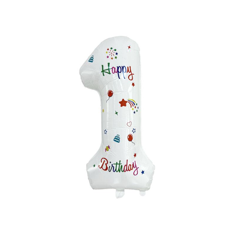 

1PC 32Inch Foil Numbered Balloons 0-9 Balloons Birthday Wedding Birthday Decorations Supplies Anniversary Gift Party Decoration 32inch