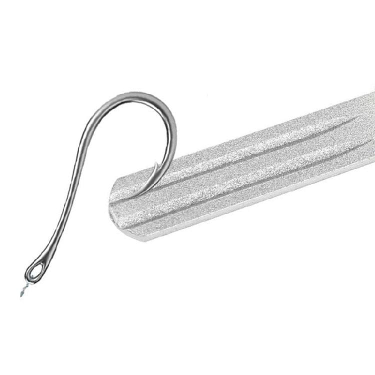 Double Sided Fishing Hook Sharpener Hook Sharpening File Grinding Stone Sharpening File Tool with Multiple Grooves