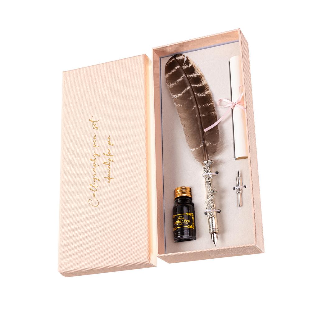 Retro Quill Pen Feather Dip Pen Calligraphy Gift for Beginner Gothic Calligraphy
