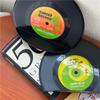 Vinylové CD zarážky na knihy Kreativní stojánek na knihy Dekorace na stůl Rubbie Vintage Partition Knihovna Kancelářské doplňky