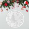 Christmas Coasters Model Crafts Cup Pad Creative Display Resin Epoxy for Living Room Home