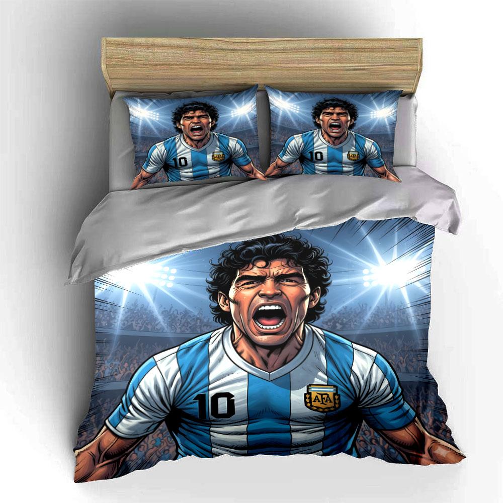 Striped jersey, stadium backdrop. Bedding sets Duvet cover sets Duvet covers Pillowcases(1 * Duvet Cover 2 * Pillowcases without duvet insert)