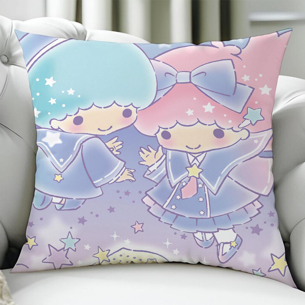 Little T-Twin Stars Cushion Cover Birthday Anniversary Gifts Double Sided Printed Zipper Cushion Cover Soft Skin Bedding