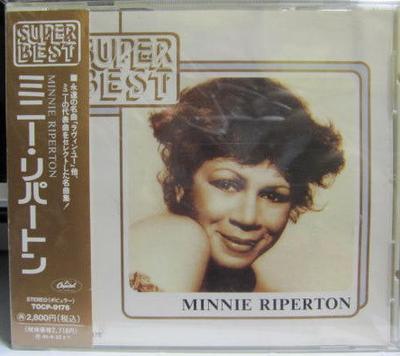 CD MINNIE RIPERTON  SUPER BEST TOCP9176 Capitol Records 1993 Japan SoulFunk Used