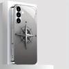 Nouvelle coque de téléphone plaquée or pour Samsung Galaxy S26 Ultra S25 Plus S24 S23 S22 fe verre trempé Motifs texturés artistiques