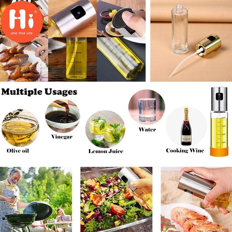 Hi 1Pcs Barbecue for Cooking Olive Oil Spray Bottle Oil Vinegar Bottles Canisters Grill Sprayer Tools
