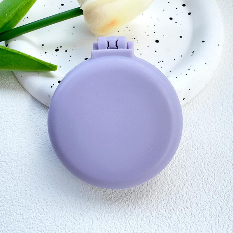 Massage-Klappspiegelkamm, Schminkspiegel, kleiner Kamm, Taschenspiegel, tragbarer Kamm, Luftkissenkamm für Mädchen, Massage-Ballonkamm