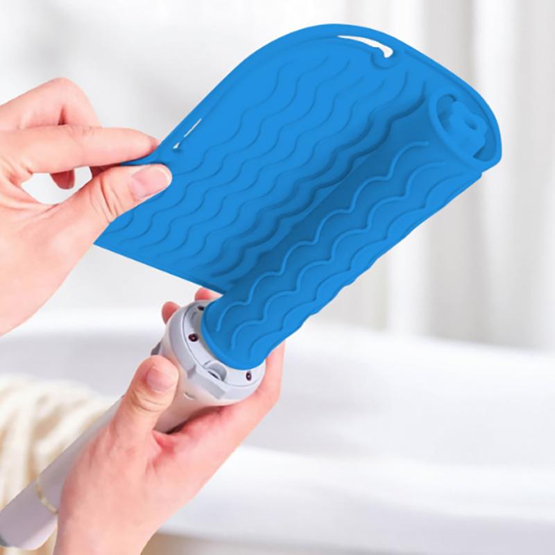 Multifunctional Silicone Heat Resistant Pad Insulation Mat For Hair Straightener Heat Curling Stick Curler Flat Irons