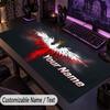 Custom Text Big Mousepad, Extended Desk Pad For Laptop Work GamePoland