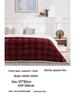 Double-Layer Lambswool Flannel Blanket: Plaid Office, Dorm, or Sofa Throw