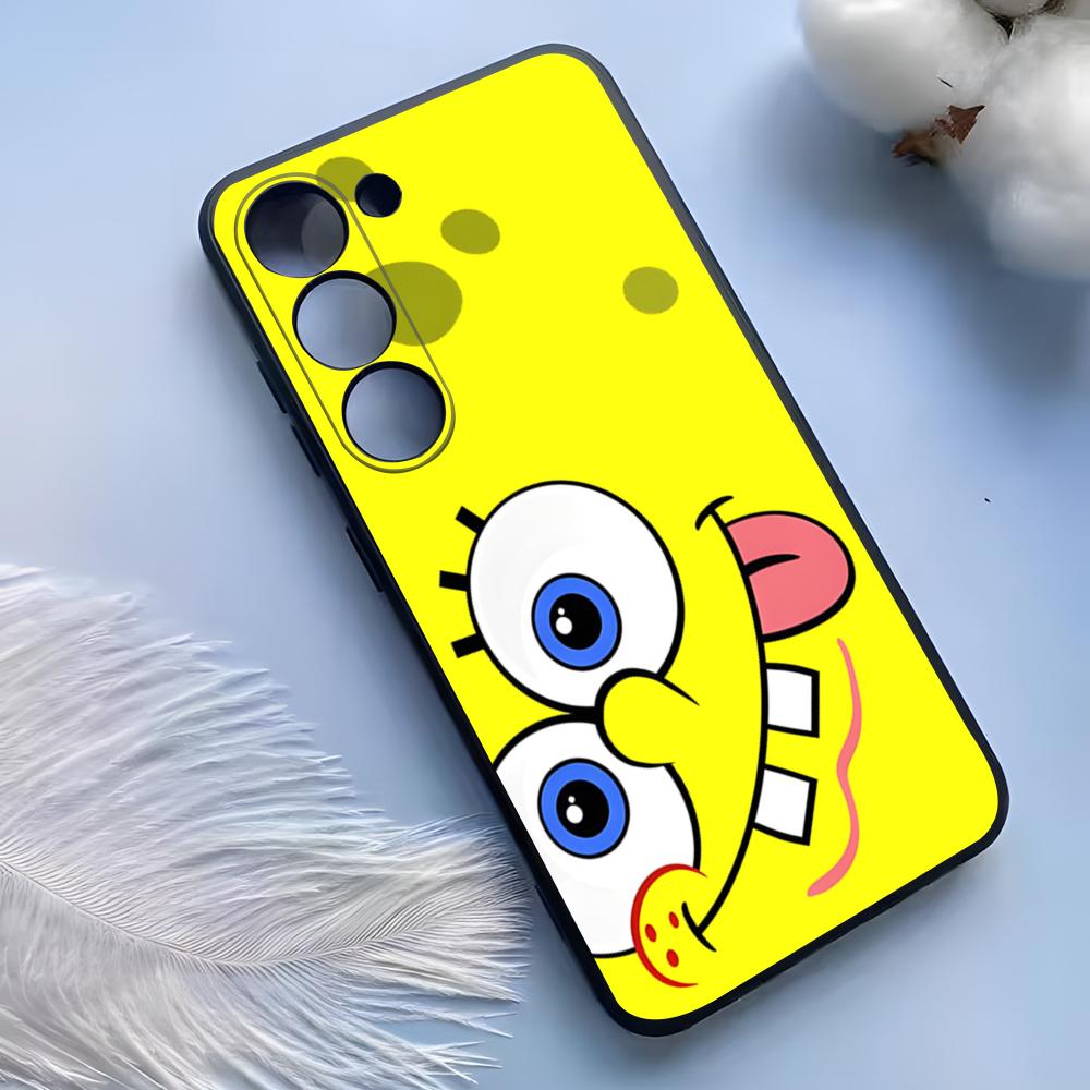 Pouzdro na telefon PongeBob Krabby Patty pro Samsung S25 Ultra S24 S23 S22 S21 S20 Plus Fe Galaxy A54 A53 A34 A25 Silikonový kryt