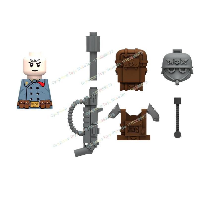 Modern Pyro Soldier Sergeant Signal Corps Sniper Instructor Building Blocks Bricks Accessories Head Weapon Kid Toys N201-208