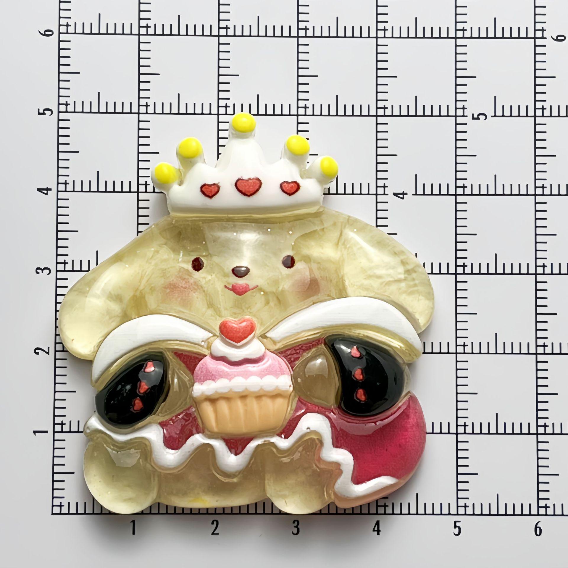 Sanrio Luminous Large Playing Cards  Resin Accessories for DIY Hair Clips  Phone Case Stickers