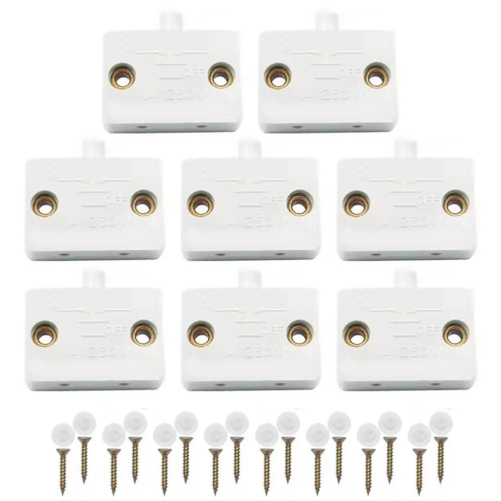 

Closet Light Switch Cabinet Door Light Switch Heat Resistant Compact Design Screw-in Mounting AC And DC Compatible белый