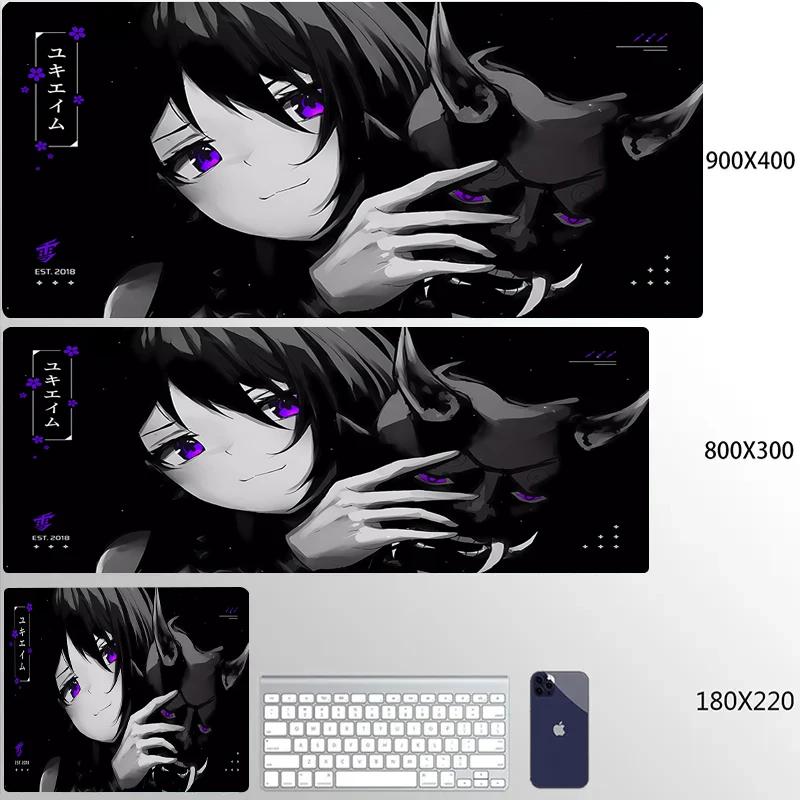 Anime Mauspade Yuki Aim Mauspade HD Druck Großes Gaming-Mauspad Spielzubehör Computertastatur Schreibtischmatte XL Gamer-Mauspad