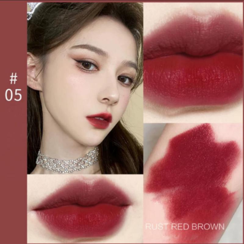 Lipstick Makeup Lasting Sexy Red Lip Gloss Matte Lipstick Makeup Cosmetics Liquid Lipstick Waterproof Long Lasting Matte Velvet Lip Gloss Makeup