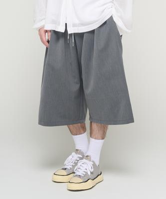 CARGOBROS Deep Stripe Bermuda Half Slacks (Grey)