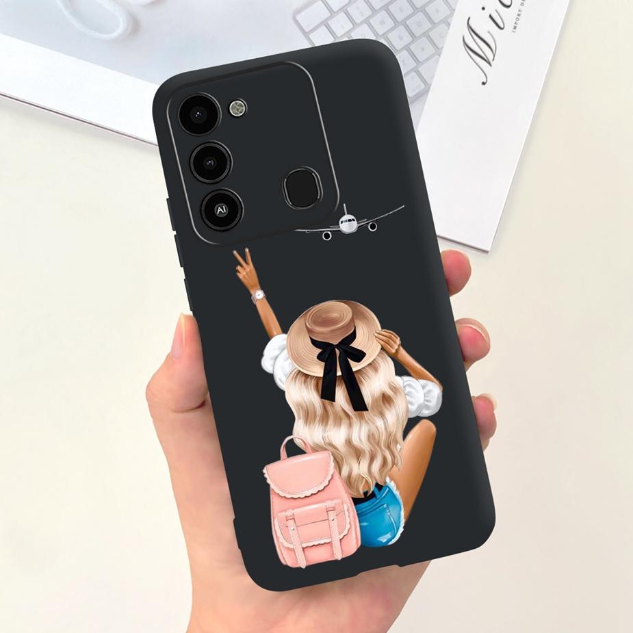 For Tecno Spark 8C Case KG5k KG5j KG5n Stylish Candy Painted Cover Soft Silicone Phone Case For Tecno Spark Go 2022 Spark8C Bags