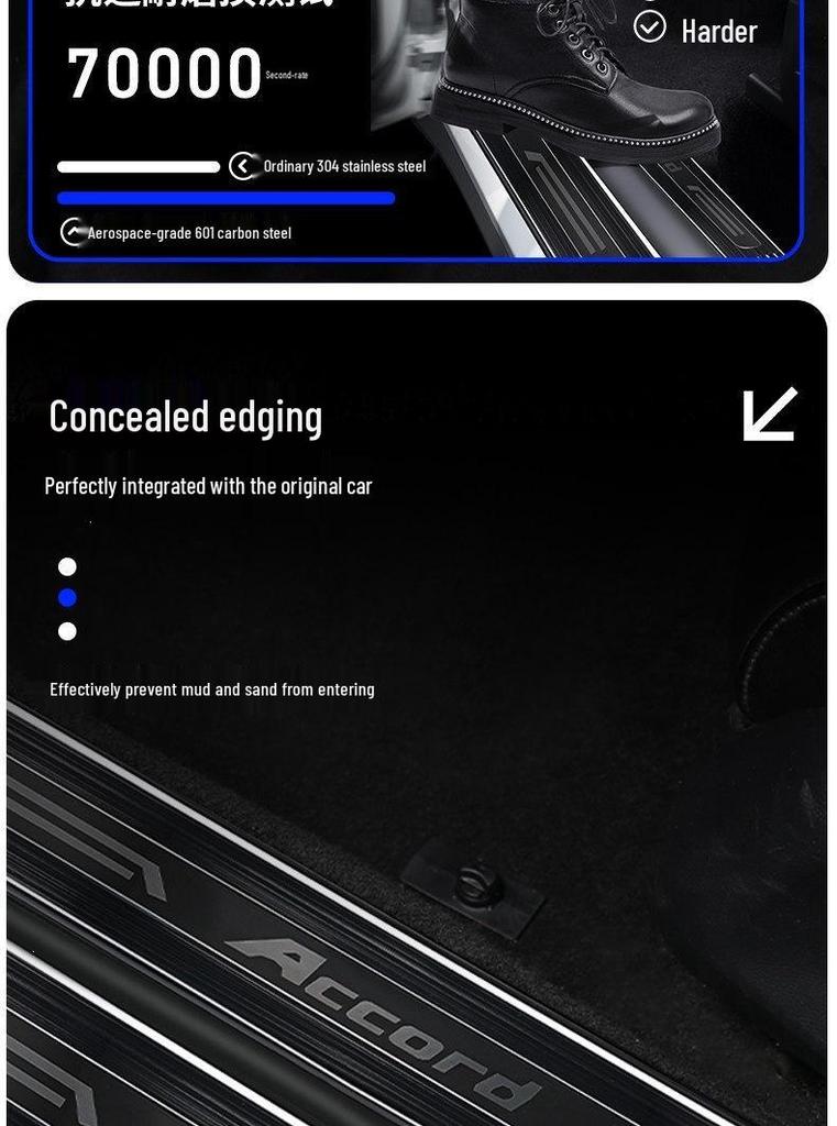 Haval Big Dog Plus Car Accessories: Compatible Foot Pedals & Stainless Steel Door Sill Protection (Second Gen) for 26 Models
