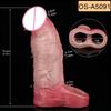 SXXY Real Veins Lifelike Closed Head Penis Sleeve For Men Dick Enlargement Silicone Reusable Condom Sex Products For Adult