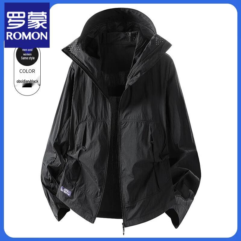 Romon Unisex Lightweight Ice Silk Sun Protection Jacket XL