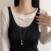 Jewelry Accessories Water Bottle Necklace Silver Color Sweater Chain Accessories