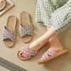 Linen Slippers Home Furnishing Women's Summer Slippers Indoor Hotel Sandals Non-slip Silent Slippers