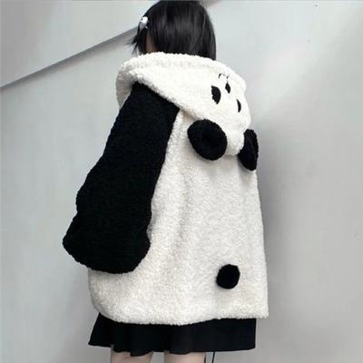 Herfst Winter Sweatshirt Met Capuchon Zip-up Pluche Fleece Oversized Hoodies Vrouwen Dikker Warm Houden Kawaii Uitloper Top