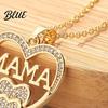 Heart Pendant with Rhinestones Mothers Day Gift Necklace Rhinestone Heart-Shaped