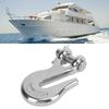 1 2in Slip Hook 3000lbs Load Bearing Capacity 316 Stainless Steel Lifting Hook for Marine Boat