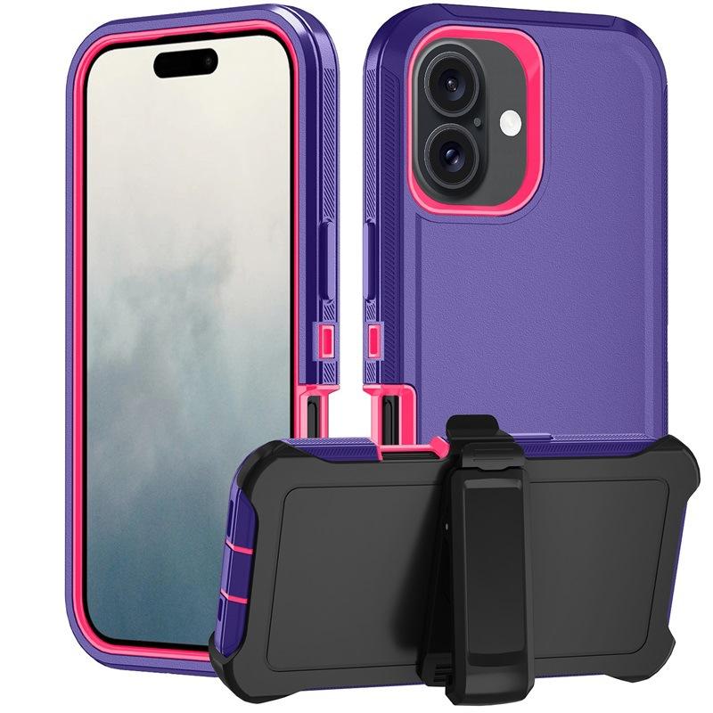 Shockproof Hybrid Case for iPhone 17/17 Air/17 Pro/17 Pro Max - Rotatable Kickstand & MagSafe | Anti-Slip TPU+PC Protection
