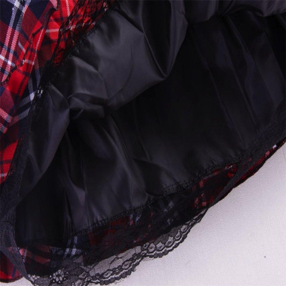 Plus Size Elastic Waist Check Size TOKYO GOODS MARKET [PureAribon] Skirt, Men's Available, (XL)