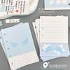 M5 Star Pattern Refill Paper, Planner Notebook Inserts for Students, Cute Journal Pages Travel Notebook Loose Leaf Binder Refill