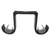 2pcs/set Aluminum Double Curtain Rod Brackets Durable Thicken Window Hardware Hook Hanger Supporter Black Ceiling Mount Supports