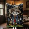 1pc wizard hat magic night Outdoor Flannel Throw Blanket All Season Soft Warmth,Home Decor 1031160