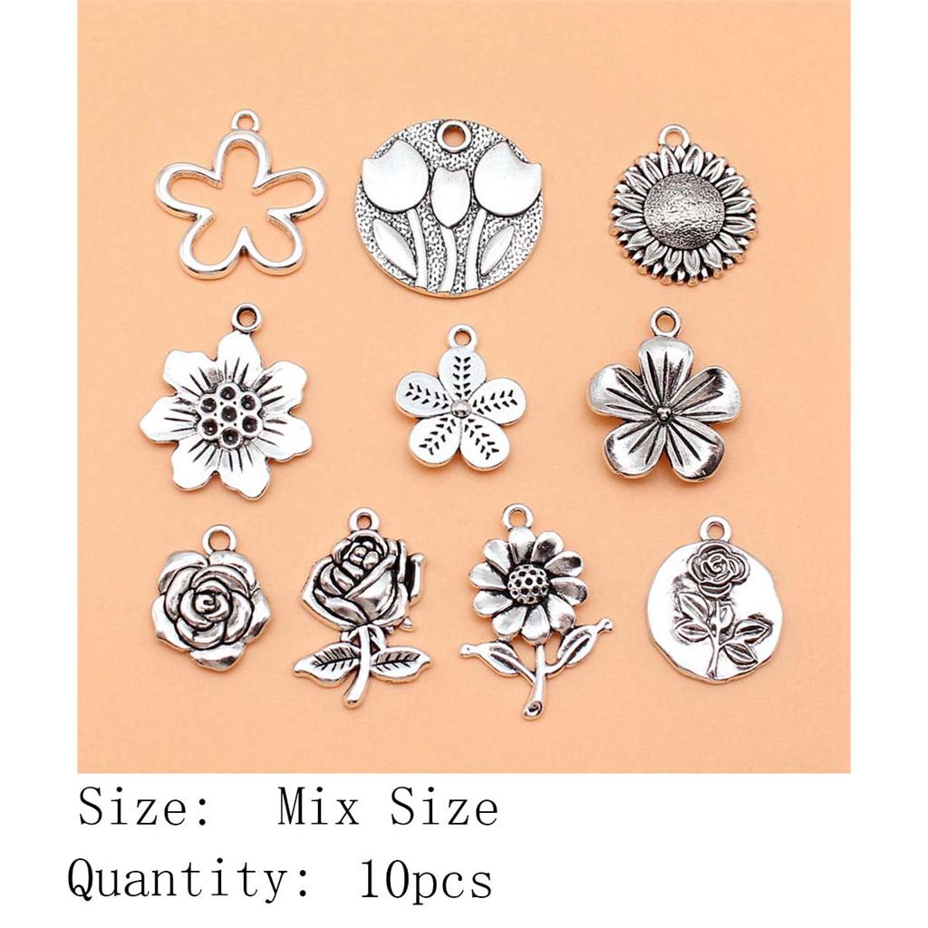 Wedding Anniversary Charms For Junk Cases Plant Mixed Set Charms Pendant Cheap Cute Stuff Bag Pendant