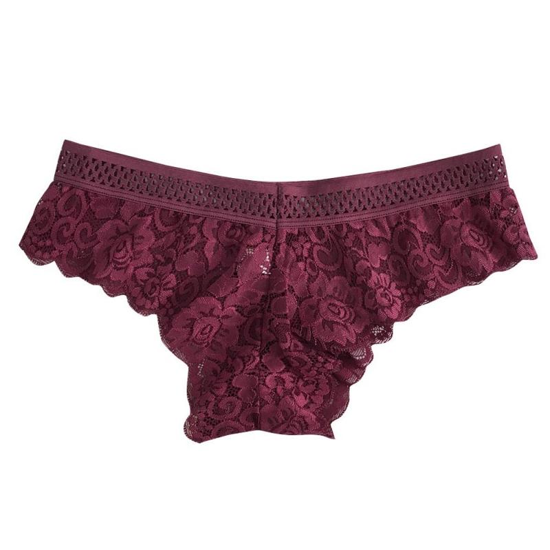 Damen String Tanga Dessous Spitzen Tanga Nahtlos Transparent Höschen