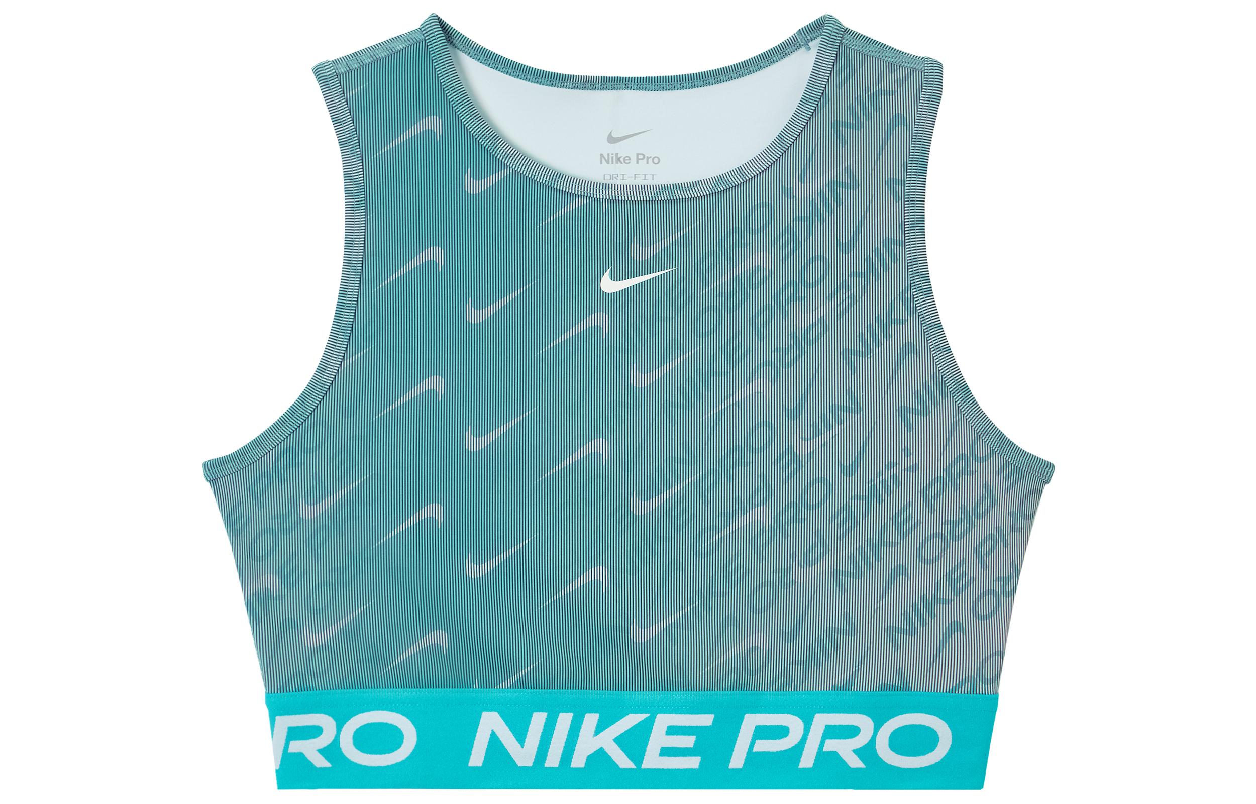 Nike Dri Fit Sport Vests Women s Cactus Green/Smoke Blue/White HQ5684-345 XL