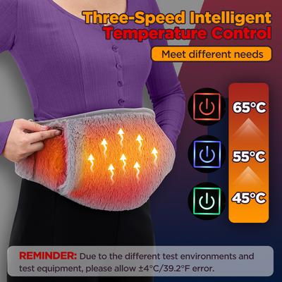 Electric Waist Heating Pad for Menstrual Cramps USB Charging  Home Office Uterine Cold-Proof Belt Hand Waist Abdomen Warmer
