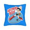 Astro Boy Square Pillow Cases Vintage Anime Childhood Manga Cushion Covers Zipper Decorative Pillowcover For Sofa