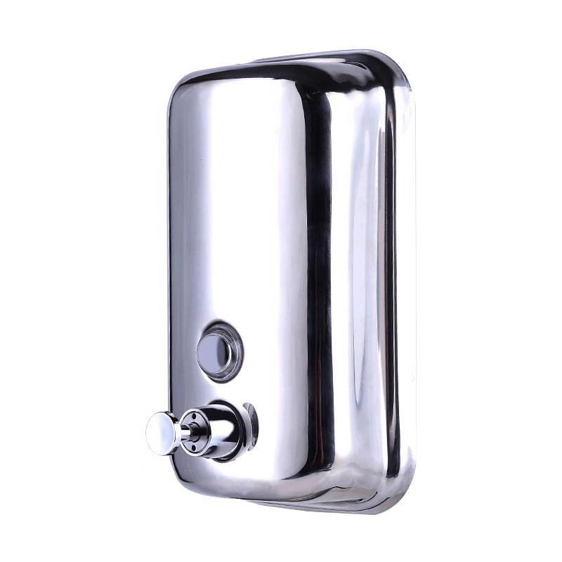 HAISIDICK Manual Wall-Mounted Stainless Steel Soap Dispenser Bathroom Supplies